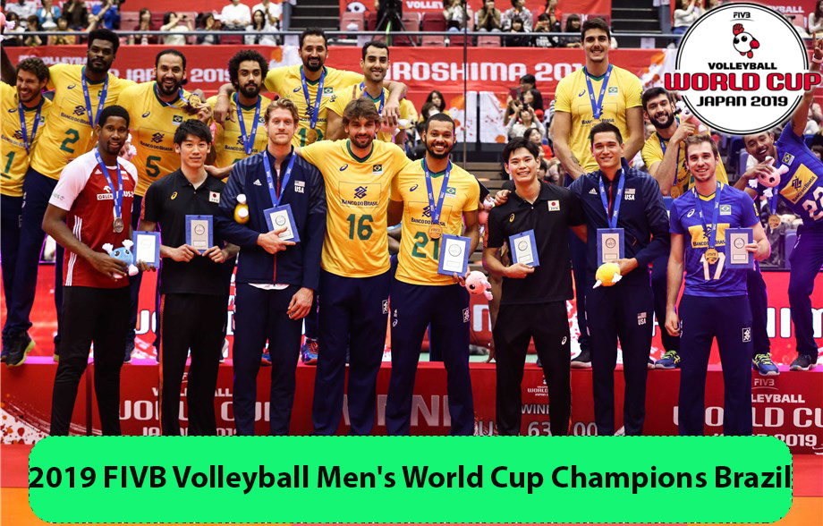 2019 FIVB Volleyball Men's World Cup Champions Brazil