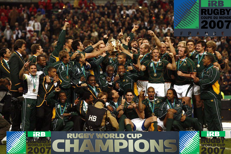 2007 Rugby World Cup South Africa champions & Runners-Up England
